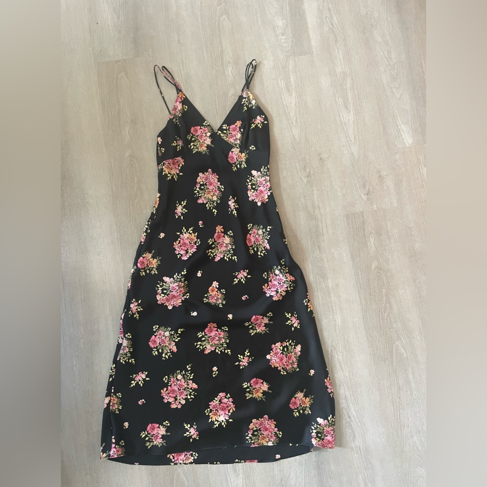 Zara floral midi dress